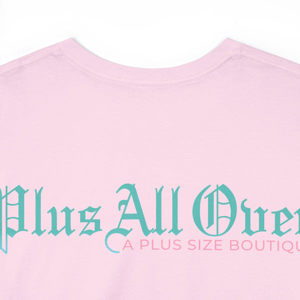 "Plus All Over" Plus Size Women Heavy Cotton Tee T-shirt