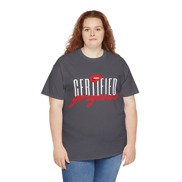 Certified Gorgeous Plus Size Women Heavy Cotton Tee