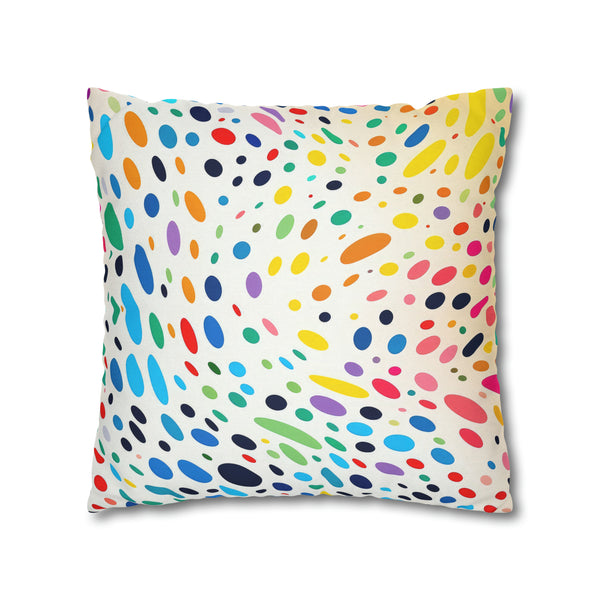 Spawn Polka Dots Spun Polyester Square Pillowcase