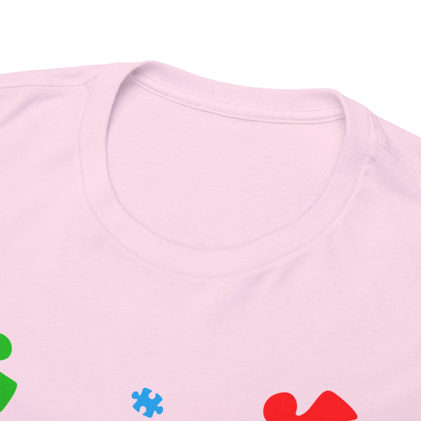 Autism Awareness "Be Kind" Plus Size Women Heavy Cotton Tee