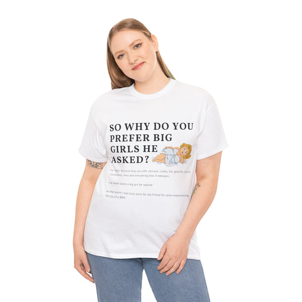 Why Big Girls Plus Size Women Heavy Cotton Tee