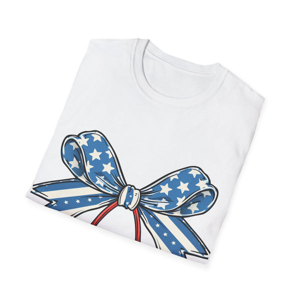 4th of July Woman  Softstyle T-Shirt Tee