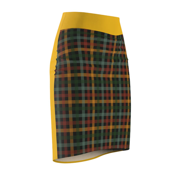 Plaid Tone Women's Pencil Skirt
