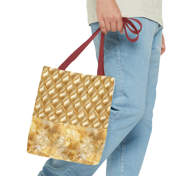 Gold Shimmer Reusable Tote Bag