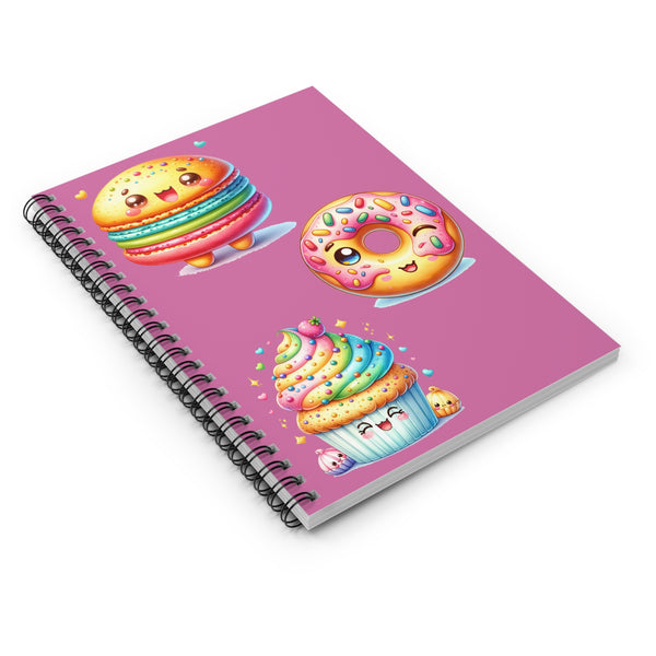 Kawaii Food Spiral Notebook - Ruled Line