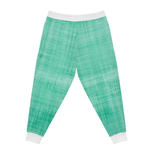 Teal Denim Athletic Woman Joggers