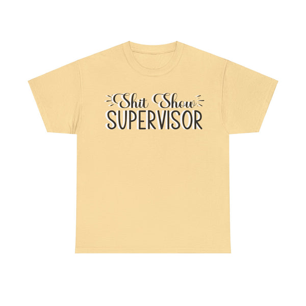 Sh*t Show Supervisor Plus Size Women Heavy Cotton Tee