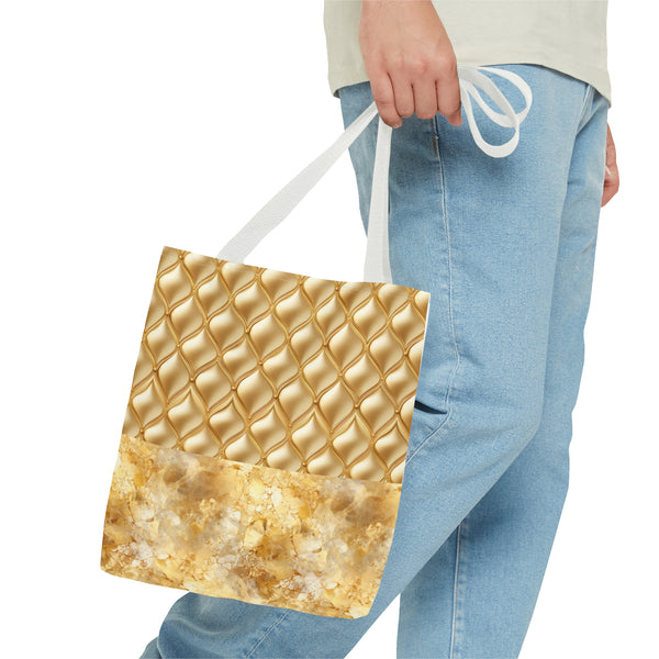 Gold Shimmer Reusable Tote Bag