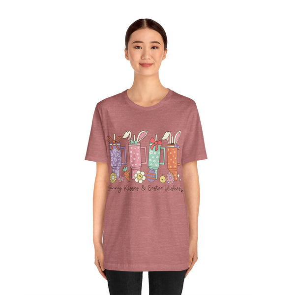 Happy Easter Plus Size Woman Jersey Short Sleeve Tee T-Shirt