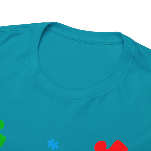 Autism Awareness "Be Kind" Plus Size Women Heavy Cotton Tee