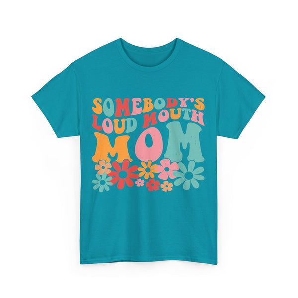 "Somebody Loud Mouth Mama" Plus Size Women Heavy Cotton Tee T-Shirt