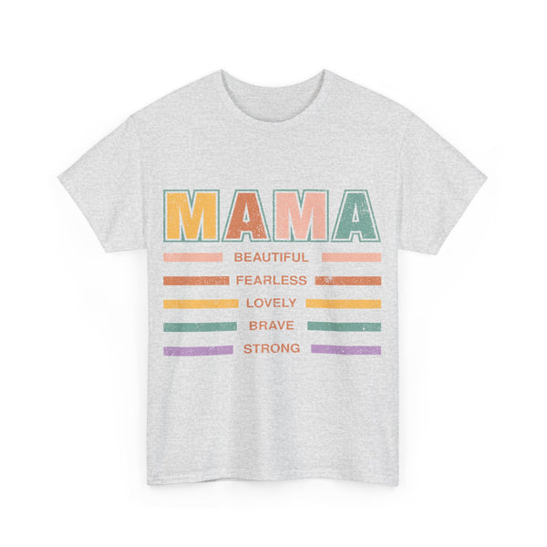 "Mama is Beautiful" Plus Size Women Heavy Cotton Tee T-Shirt