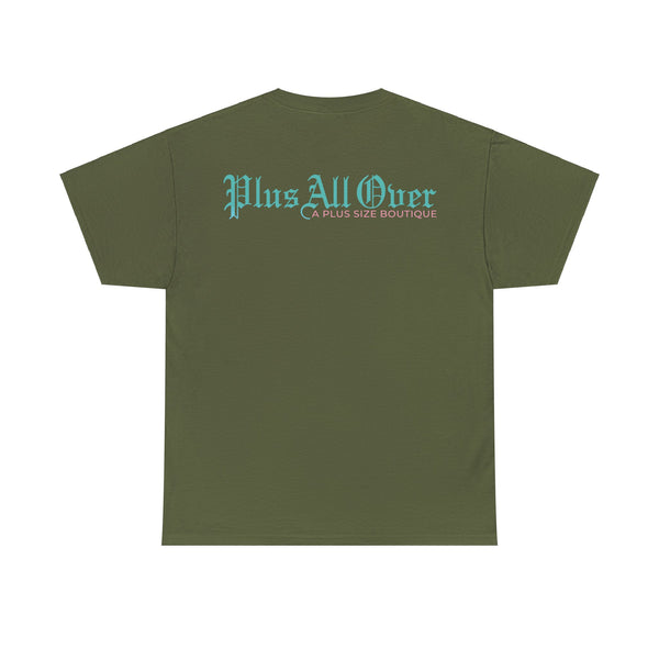 "Plus All Over" Plus Size Women Heavy Cotton Tee T-shirt
