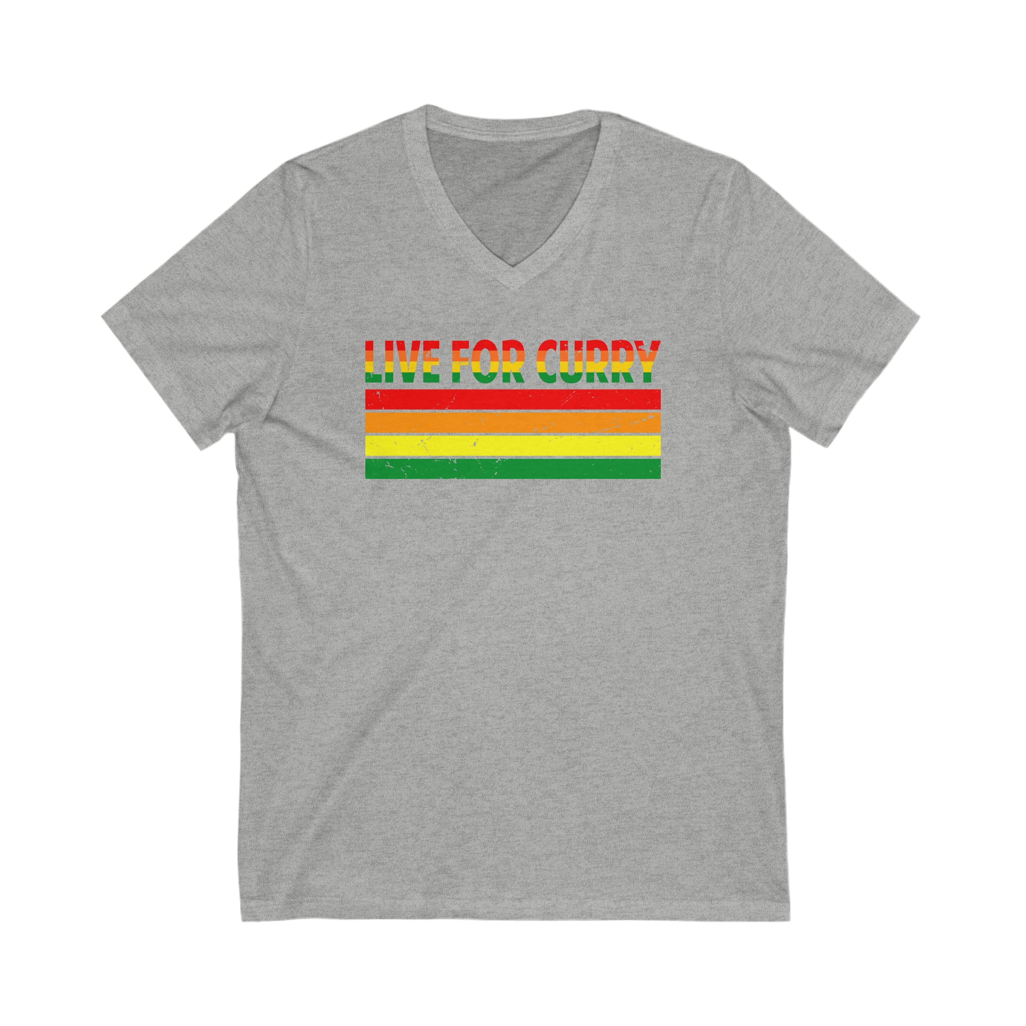 Live for Curry T-Shirt - Spice Up Your Life! - Unisex Jersey Short Sleeve V-Neck Tee