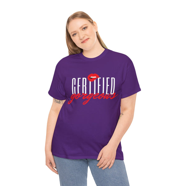 Certified Gorgeous Plus Size Women Heavy Cotton Tee