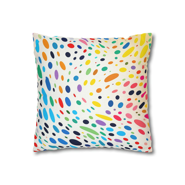 Spawn Polka Dots Spun Polyester Square Pillowcase
