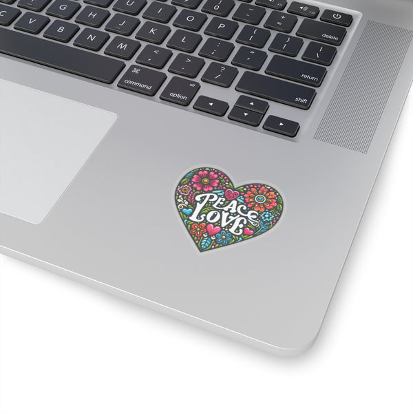 Peace & Love Kiss-Cut Stickers