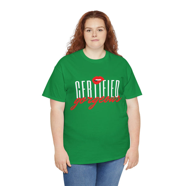 Certified Gorgeous Plus Size Women Heavy Cotton Tee