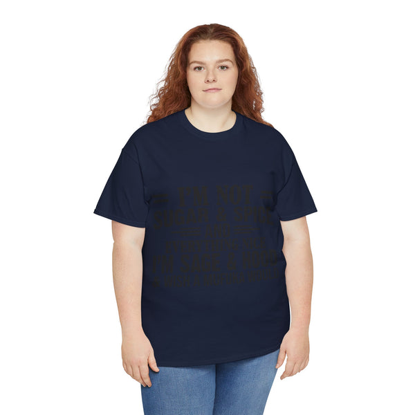 "I'm Not Sugar & Spice" Plus Size Women Heavy Cotton Tee T-shirt