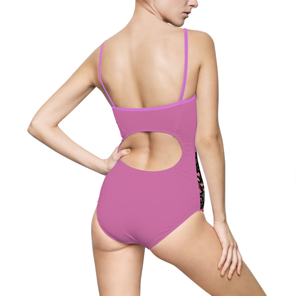 Pink Cheetah Women's One-piece Swimsuit