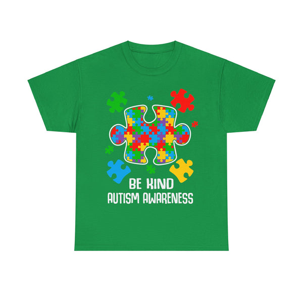Autism Awareness "Be Kind" Plus Size Women Heavy Cotton Tee