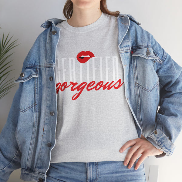 Certified Gorgeous Plus Size Women Heavy Cotton Tee