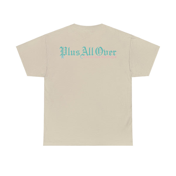 "Plus All Over" Plus Size Women Heavy Cotton Tee T-shirt