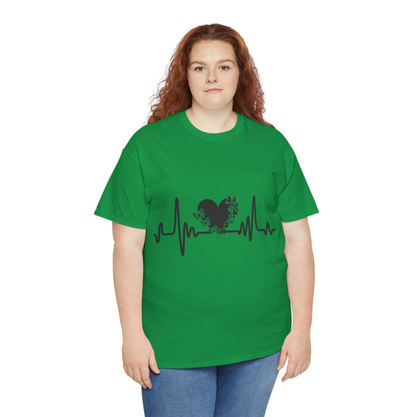 Love is Life Line Plus Size Women Heavy Cotton Tee