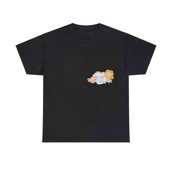 Why Big Girls Plus Size Women Heavy Cotton Tee