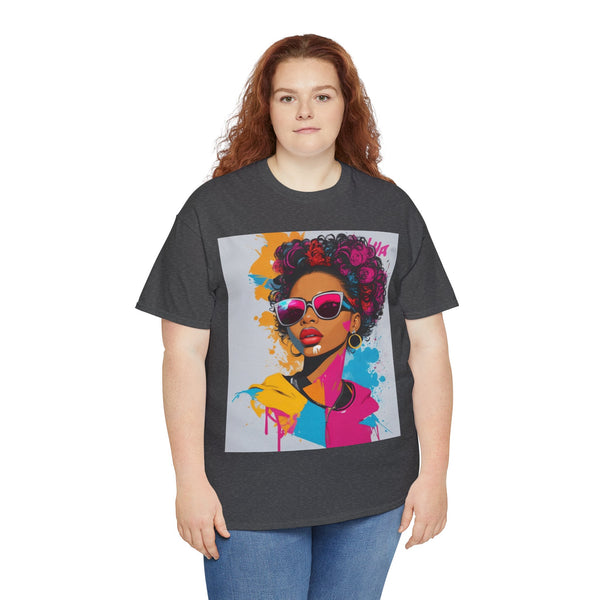 "Black Women" Woman Crewneck T-Shirt: Focus on the Good - Unisex Heavy Cotton Tee
