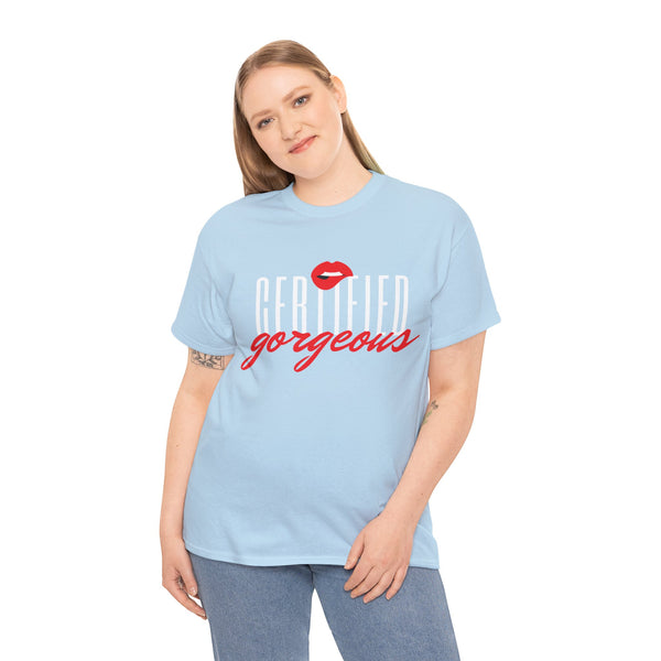 Certified Gorgeous Plus Size Women Heavy Cotton Tee