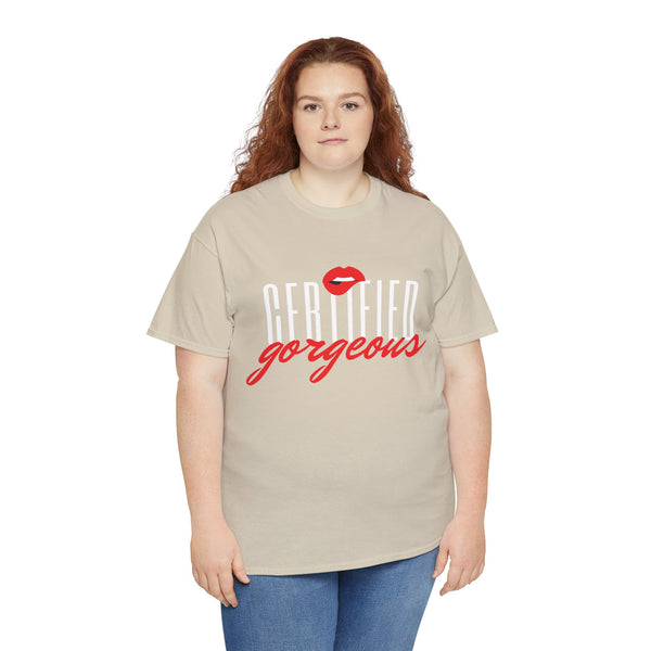 Certified Gorgeous Plus Size Women Heavy Cotton Tee