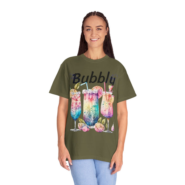 Bubbly Plus Size Woman Garment-Dyed T-shirt