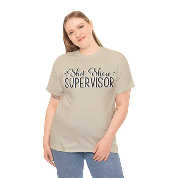 Sh*t Show Supervisor Plus Size Women Heavy Cotton Tee