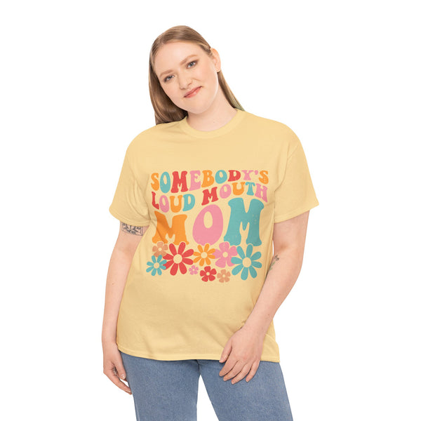 "Somebody Loud Mouth Mama" Plus Size Women Heavy Cotton Tee T-Shirt