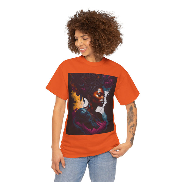 "Black Women" Woman Crewneck T-Shirt: Focus on the Good - Unisex Heavy Cotton Tee