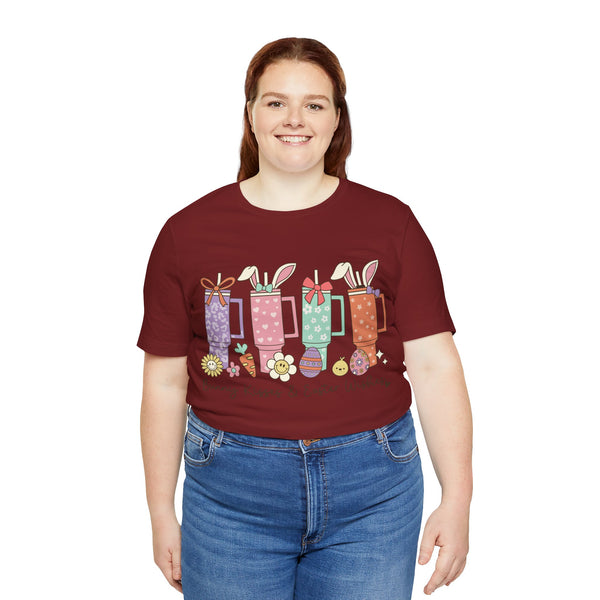 Happy Easter Plus Size Woman Jersey Short Sleeve Tee T-Shirt