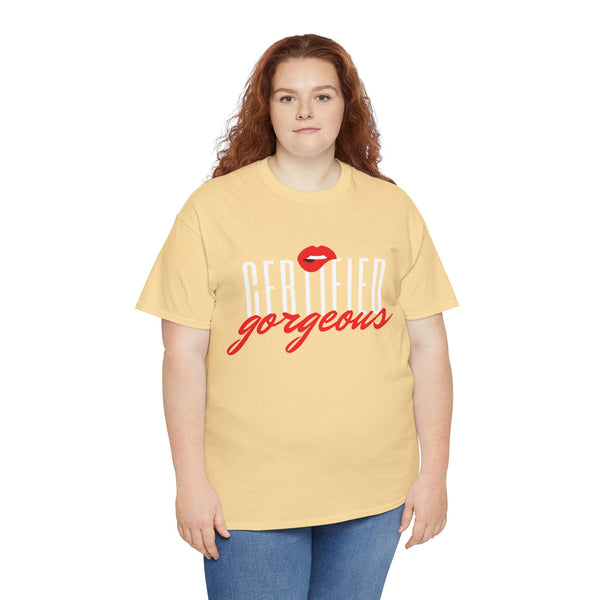 Certified Gorgeous Plus Size Women Heavy Cotton Tee