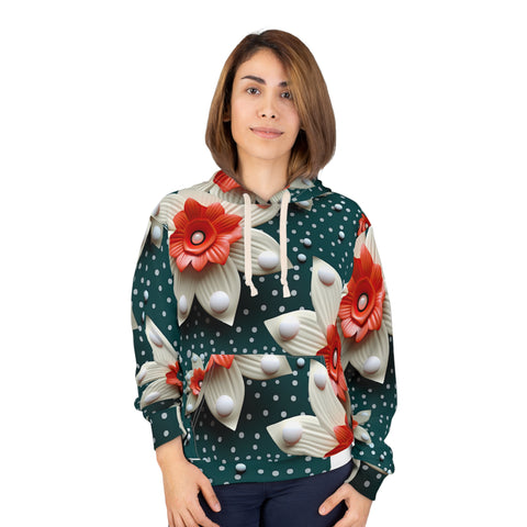 Floral Polka Dots Brand Woman's Pullover Hoodie
