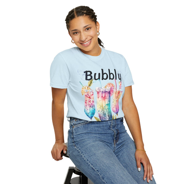Bubbly Plus Size Woman Garment-Dyed T-shirt