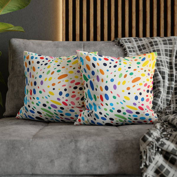 Spawn Polka Dots Spun Polyester Square Pillowcase