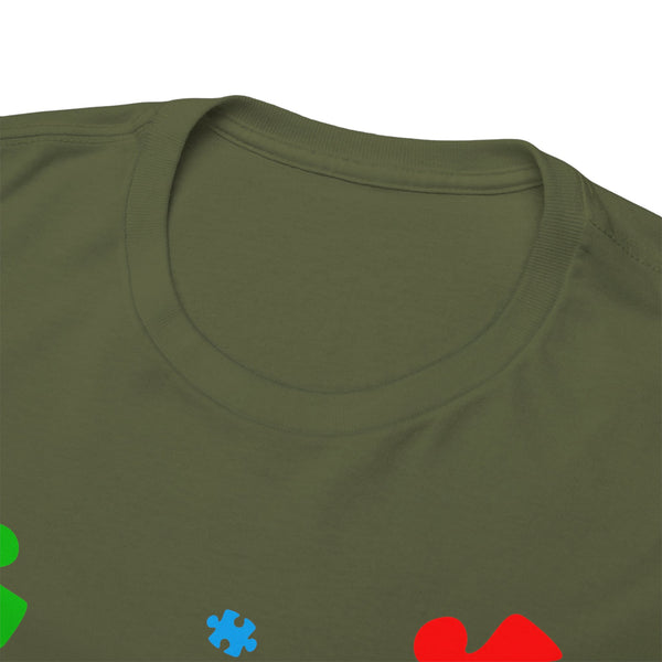 Autism Awareness "Be Kind" Plus Size Women Heavy Cotton Tee
