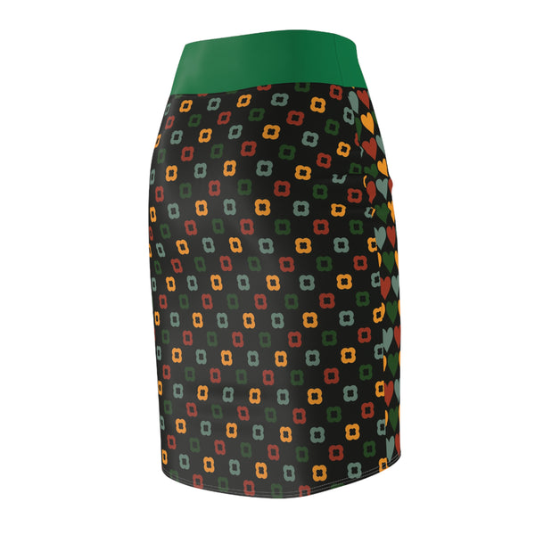 Hearts Women's Pencil Skirt