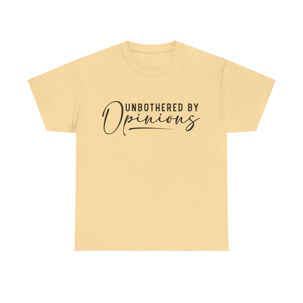 "Unbothered By Opinions" Plus Size Women Heavy Cotton Tee