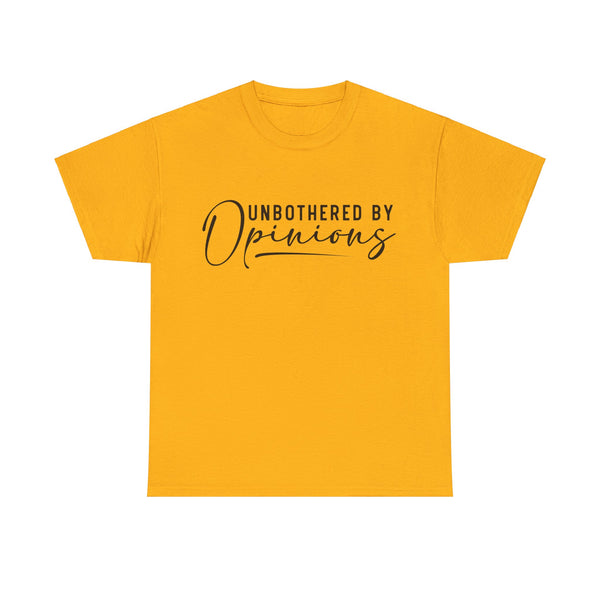 "Unbothered By Opinions" Plus Size Women Heavy Cotton Tee