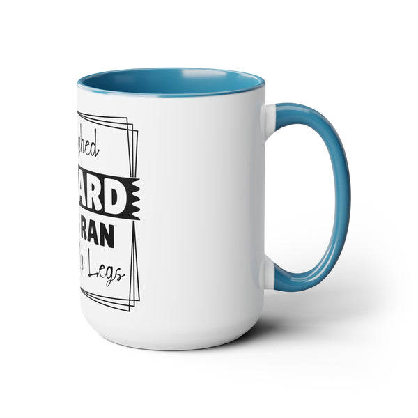 "I Laughed So Hard Tears Ran Down My Legs" Mother's Day Two-Tone Coffee Mugs Cup, 15oz