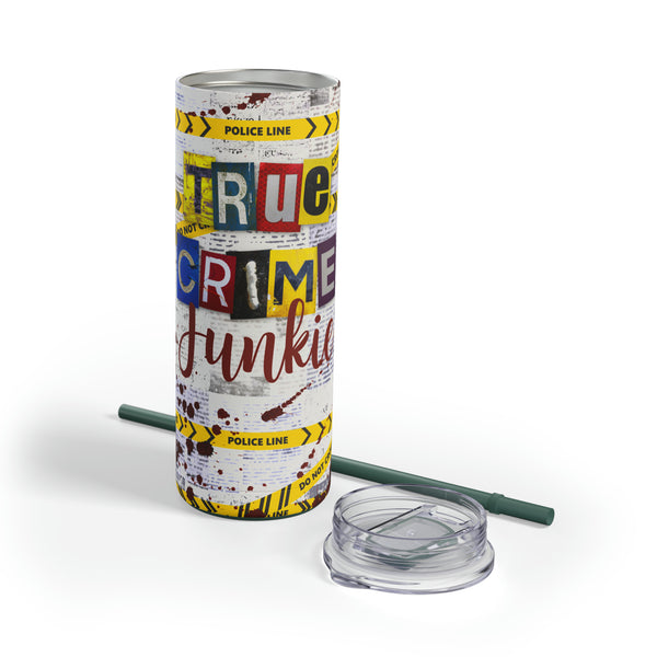 True Crime Junkie Maars Maker Skinny Matte Tumbler, 20oz