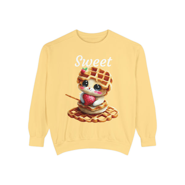 Sweet Unisex Garment-Dyed Sweatshirt
