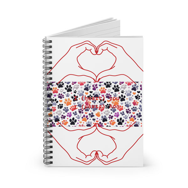 I heart Your Spiral Notebook - Ruled Line