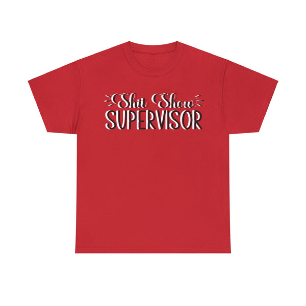 Sh*t Show Supervisor Plus Size Women Heavy Cotton Tee